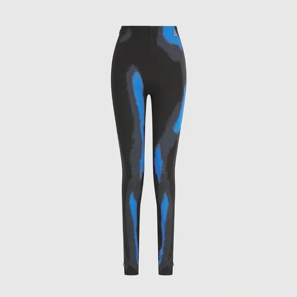 Body Print Leggings - White/Blue - Picture 5 of 8